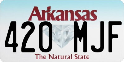 AR license plate 420MJF