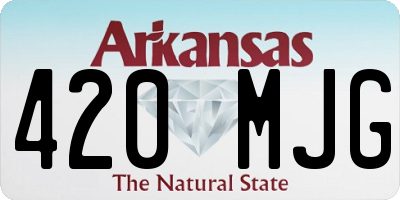AR license plate 420MJG