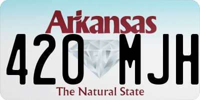 AR license plate 420MJH