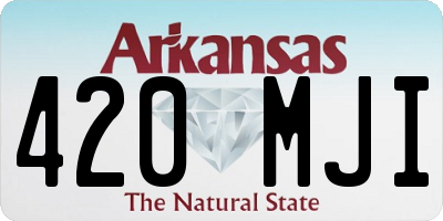 AR license plate 420MJI