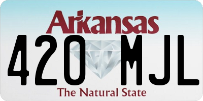 AR license plate 420MJL
