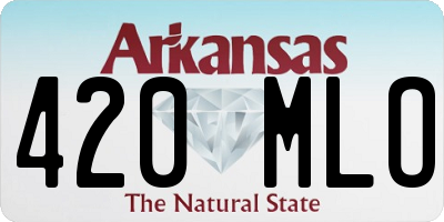AR license plate 420MLO