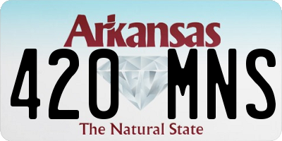AR license plate 420MNS