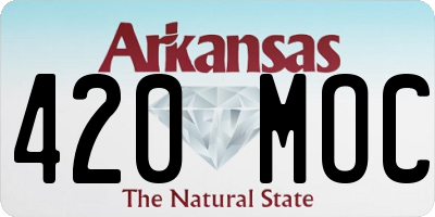 AR license plate 420MOC