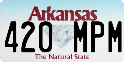 AR license plate 420MPM
