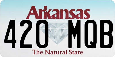 AR license plate 420MQB