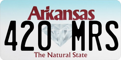 AR license plate 420MRS