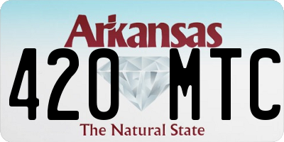 AR license plate 420MTC