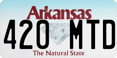 AR license plate 420MTD