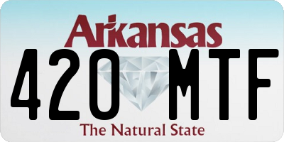 AR license plate 420MTF