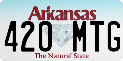 AR license plate 420MTG