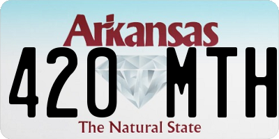 AR license plate 420MTH