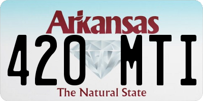 AR license plate 420MTI