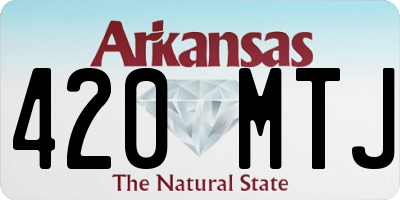 AR license plate 420MTJ