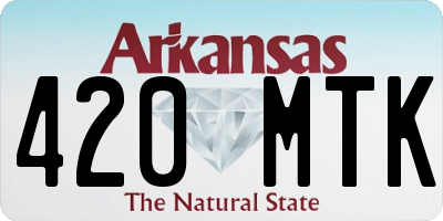 AR license plate 420MTK