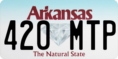 AR license plate 420MTP
