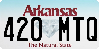 AR license plate 420MTQ