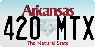 AR license plate 420MTX