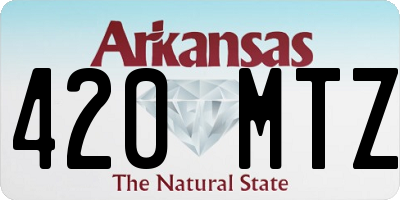 AR license plate 420MTZ