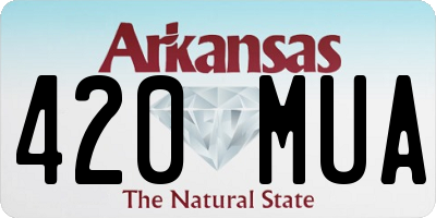 AR license plate 420MUA