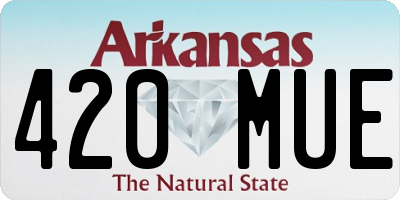 AR license plate 420MUE