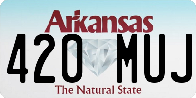 AR license plate 420MUJ