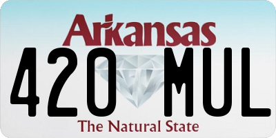 AR license plate 420MUL