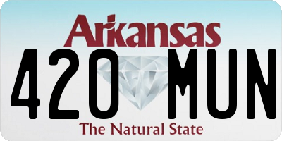 AR license plate 420MUN