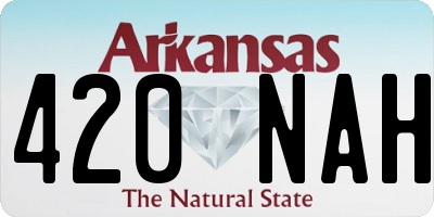 AR license plate 420NAH