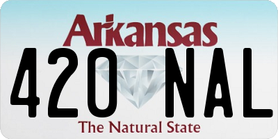 AR license plate 420NAL