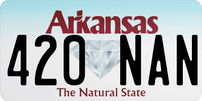 AR license plate 420NAN