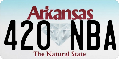 AR license plate 420NBA