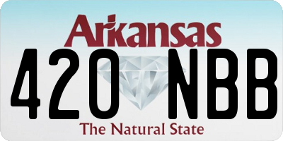AR license plate 420NBB