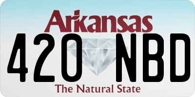 AR license plate 420NBD