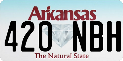AR license plate 420NBH