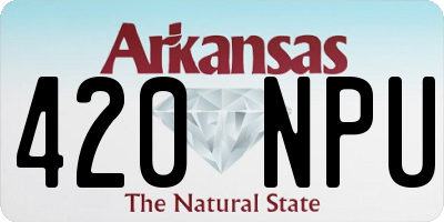 AR license plate 420NPU