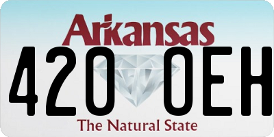 AR license plate 420OEH