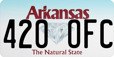 AR license plate 420OFC