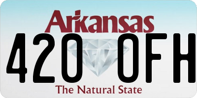 AR license plate 420OFH