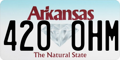 AR license plate 420OHM
