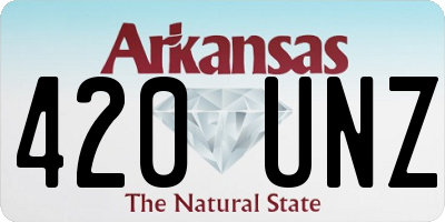 AR license plate 420UNZ