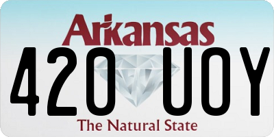 AR license plate 420UOY