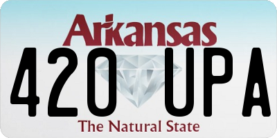 AR license plate 420UPA