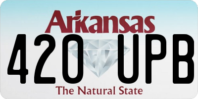 AR license plate 420UPB