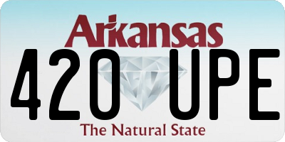 AR license plate 420UPE