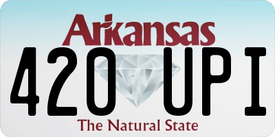AR license plate 420UPI