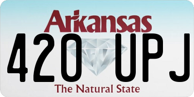 AR license plate 420UPJ