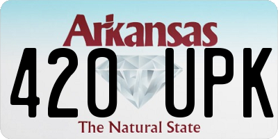 AR license plate 420UPK