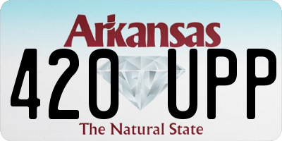 AR license plate 420UPP