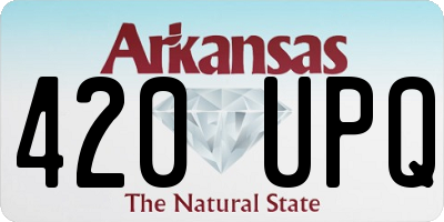 AR license plate 420UPQ